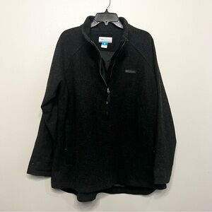 Columbia Allenspark Trail Wool Charcoal Full Zip Fleece Sz XL NWOT
